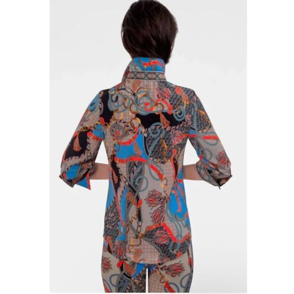 Gretchen Scott Boyfriend shirt Ditto XL button front - Picture 1 of 11